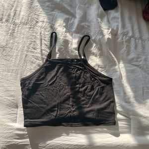 Black crop top